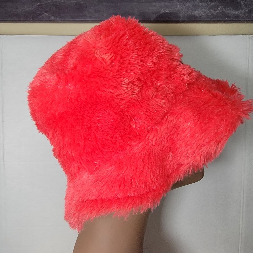 Sesame Street Live Red Elmo Faux Fur Bucket Hat - Picture 3 of 9